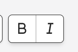 Bold and Italic