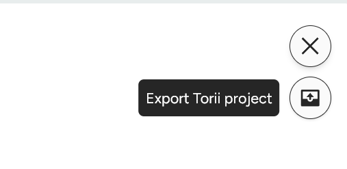 Export project feature