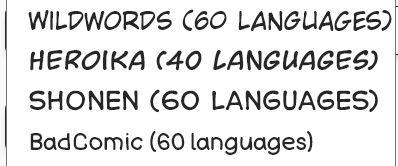 Heroika font