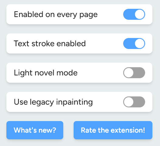 Light novel mode